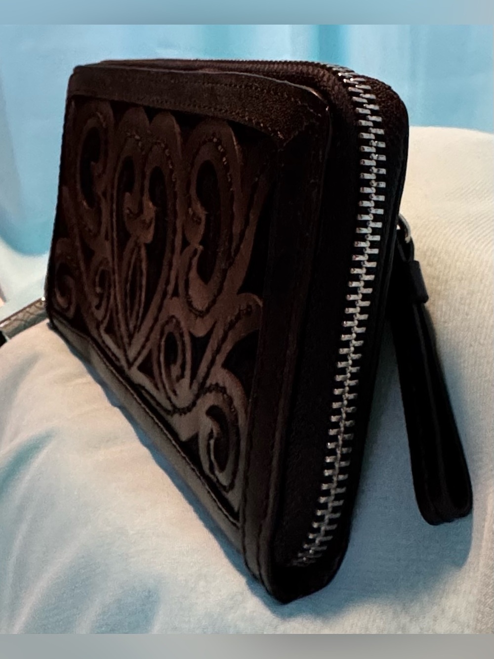 Brighton Black Embellished Wallet With Hearts - Picture 3 of 7